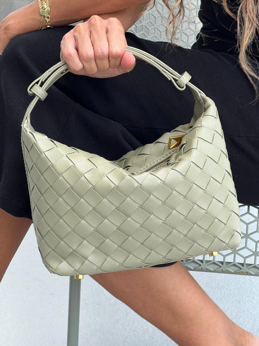 The Isabella Mini Woven shoulder bag